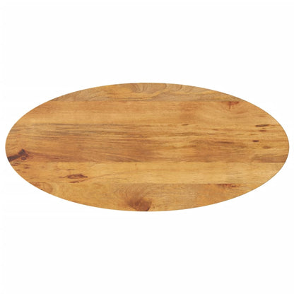 Table Top 80x40x2.5 cm Oval Solid Wood Mango