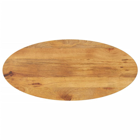 Table Top 80x40x2.5 cm Oval Solid Wood Mango