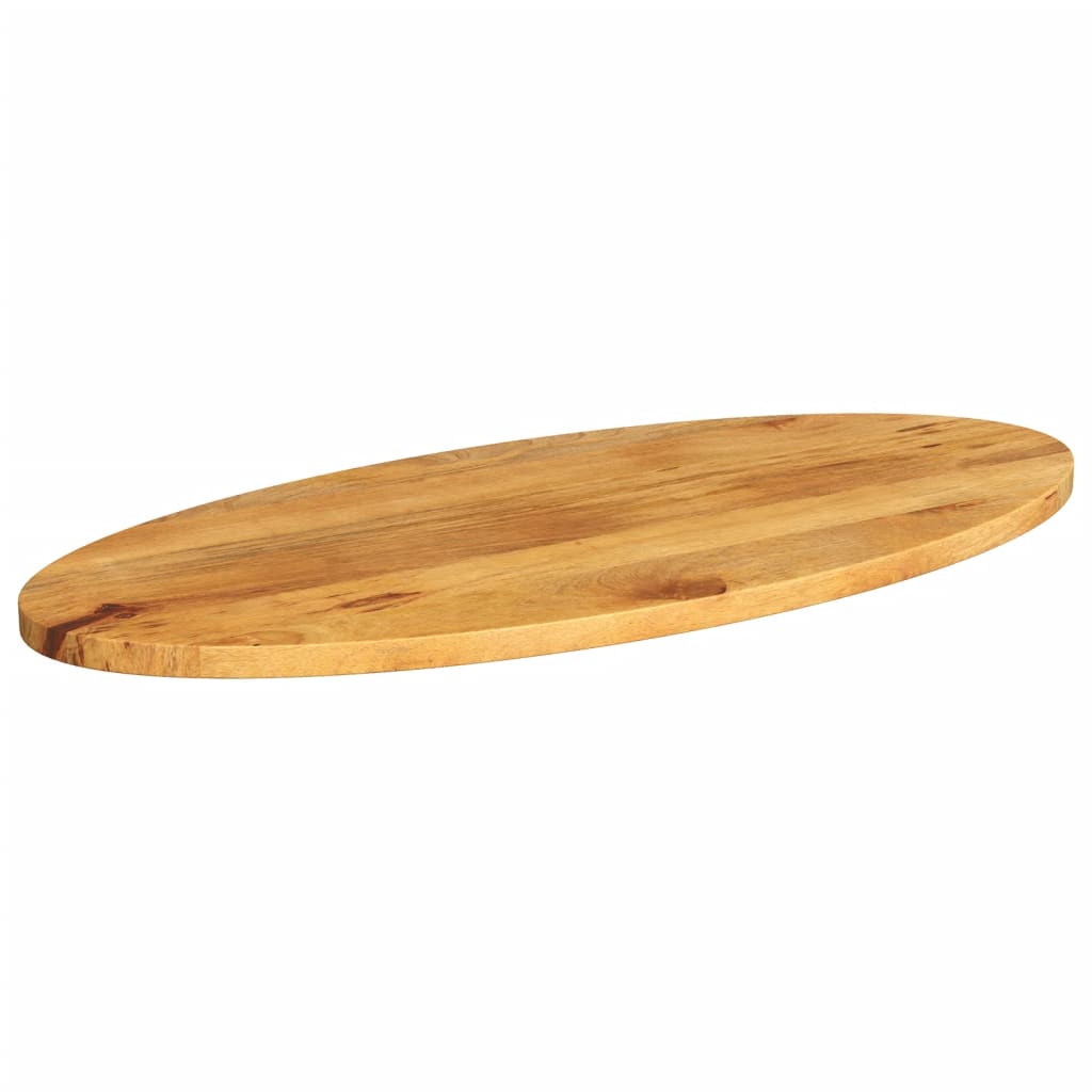 Table Top 80x40x2.5 cm Oval Solid Wood Mango