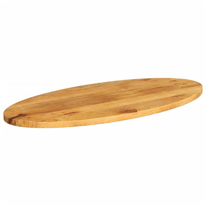 Table Top 80x40x2.5 cm Oval Solid Wood Mango