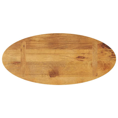 Table Top 80x40x2.5 cm Oval Solid Wood Mango