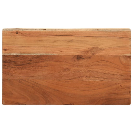 Table Top 60x20x2.5 cm Rectangular Solid Wood Acacia