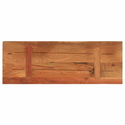 Table Top 70x30x2.5 cm Rectangular Solid Wood Acacia