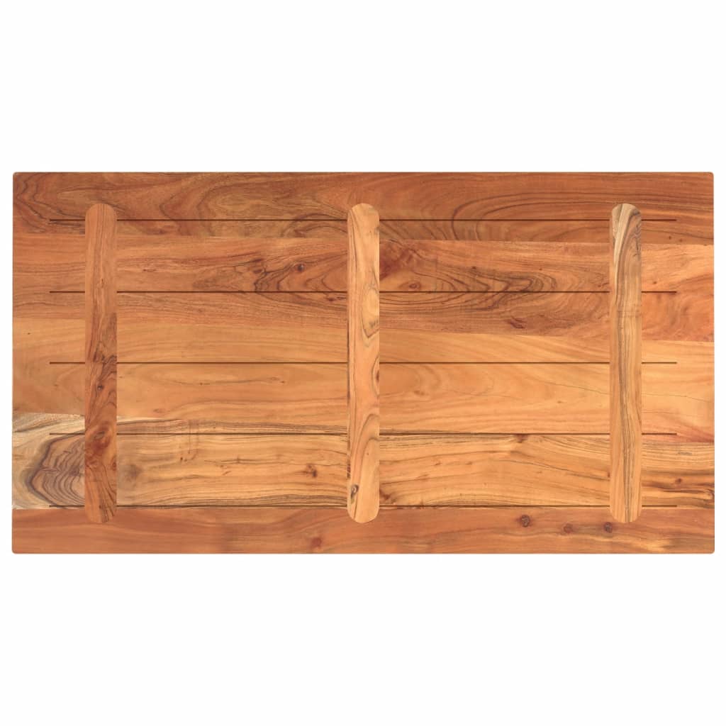 Table Top 110x60x2.5 cm Rectangular Solid Wood Acacia