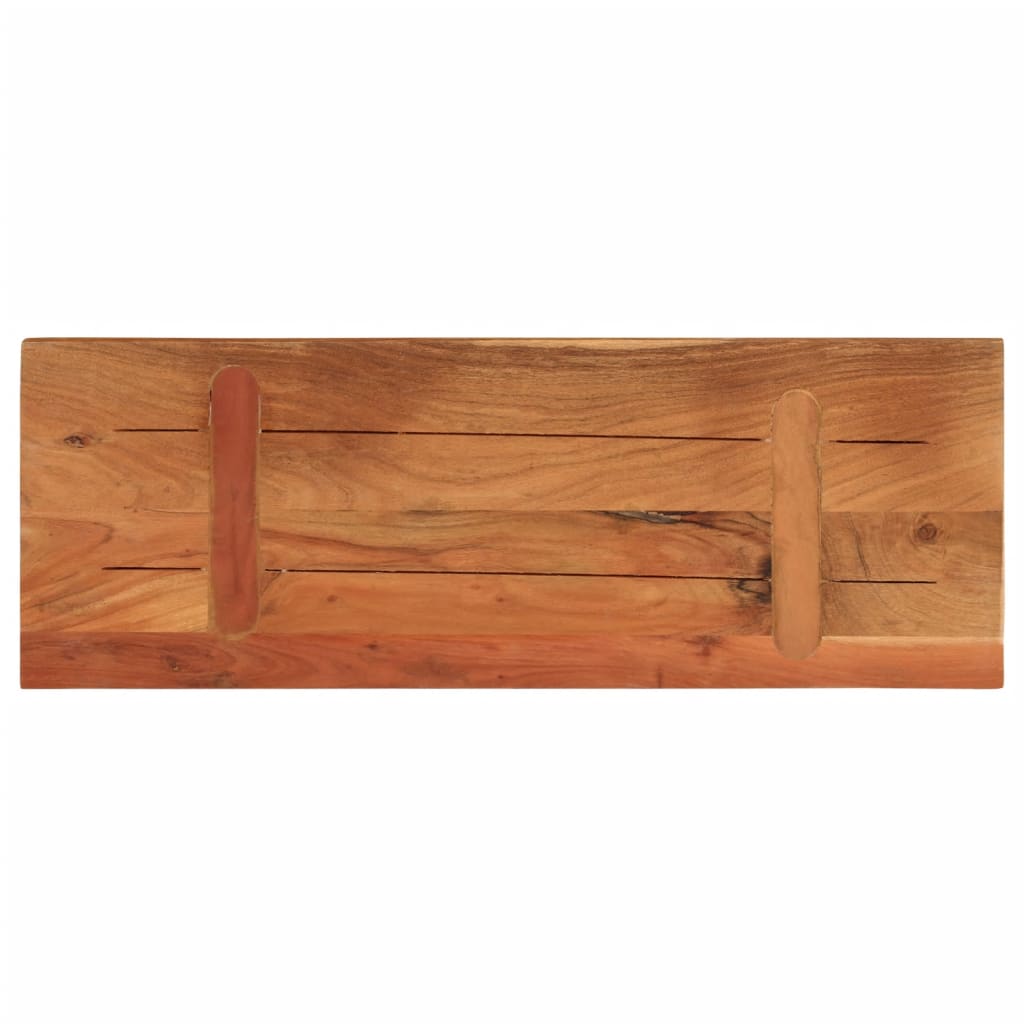 Table Top 80x20x3.8 cm Rectangular Solid Wood Acacia