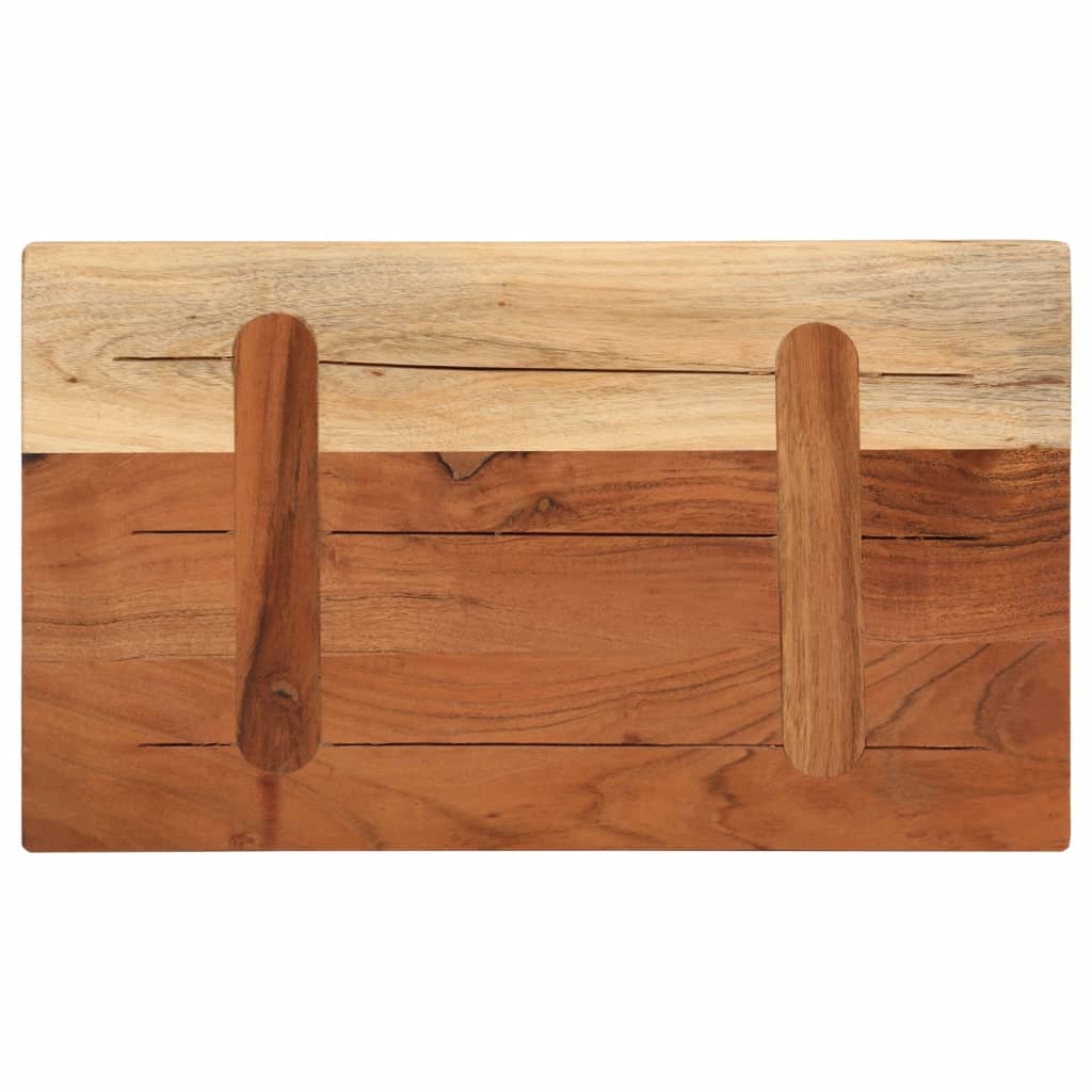 Table Top 50x40x3.8 cm Rectangular Solid Wood Acacia