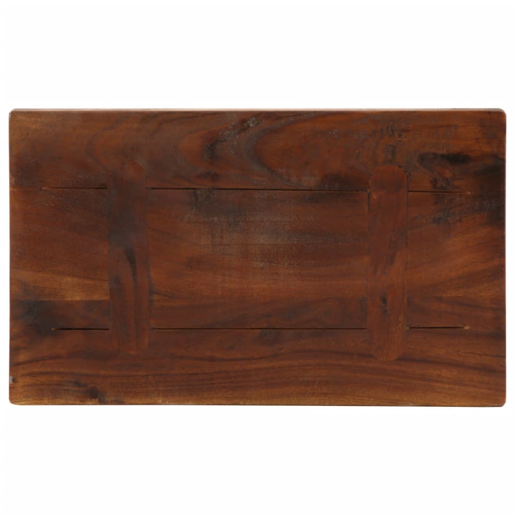 Table Top 60x20x2.5 cm Rectangular Solid Wood Reclaimed