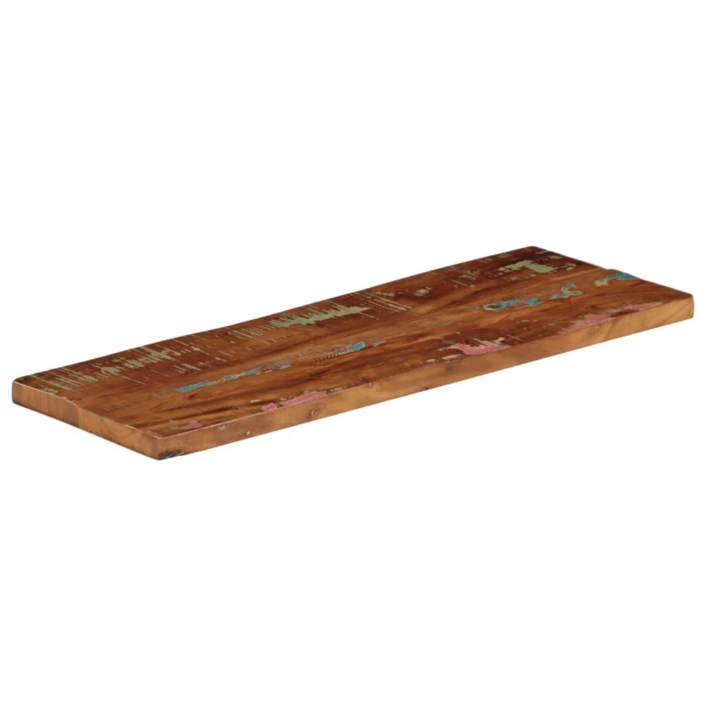 Table Top 70x20x2.5 cm Rectangular Solid Wood Reclaimed