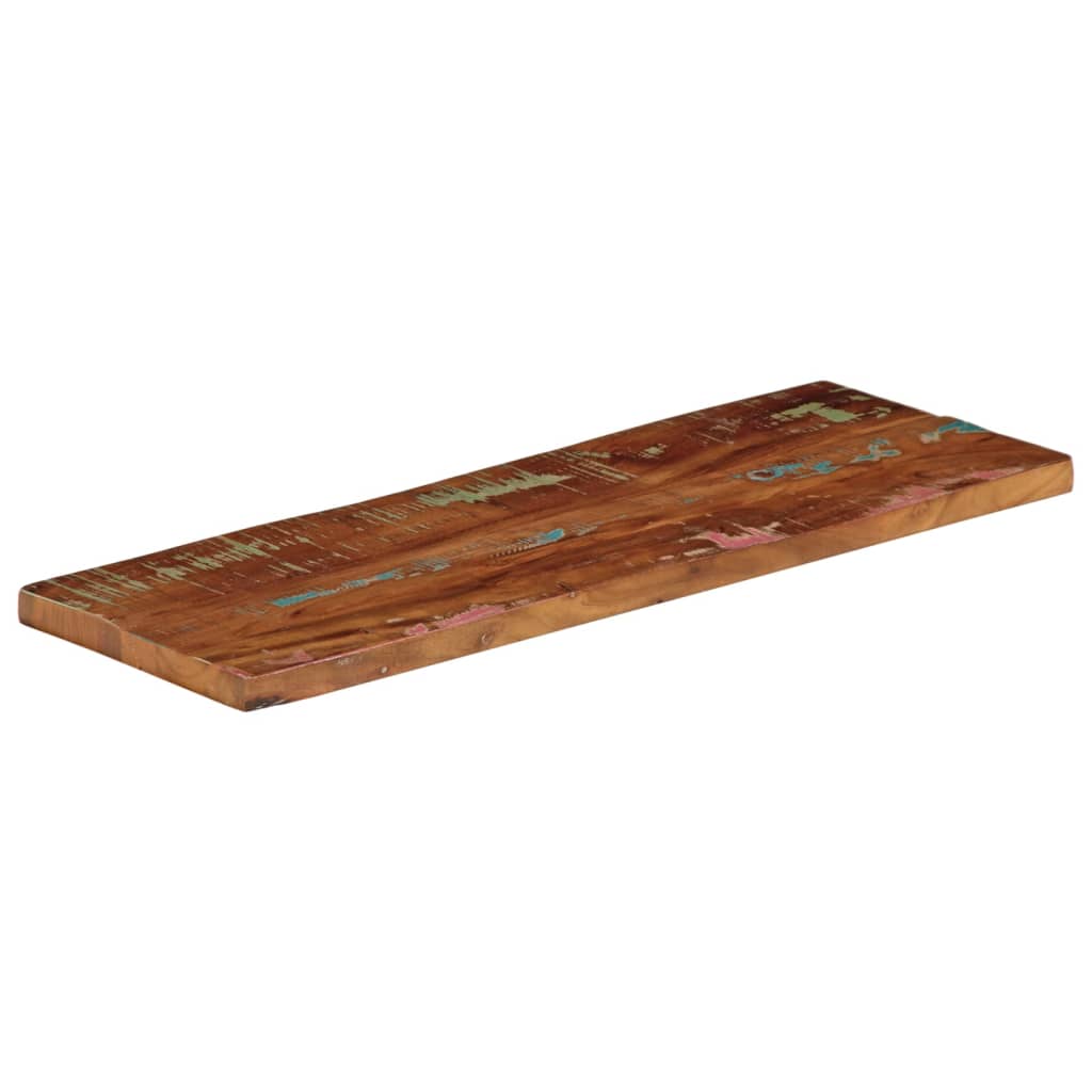 Table Top 80x40x2.5 cm Rectangular Solid Wood Reclaimed