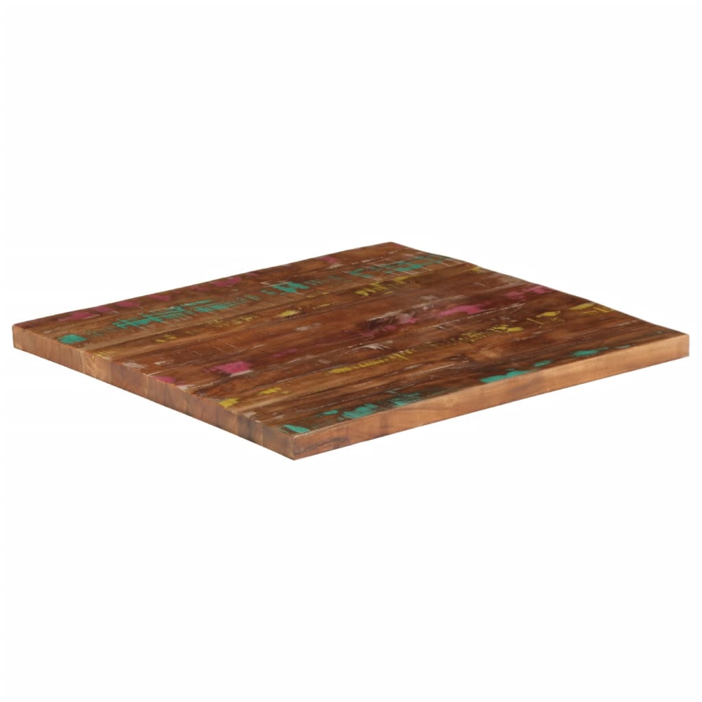 Table Top 70x70x1.5 cm Square Solid Wood Reclaimed