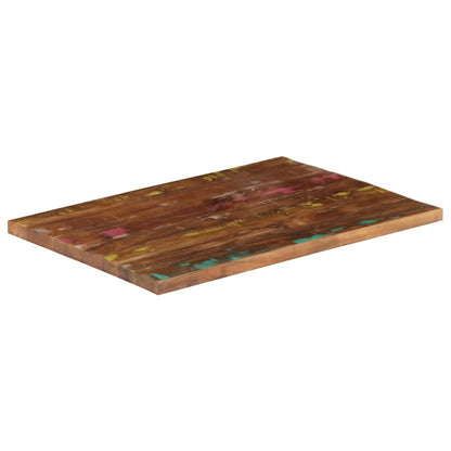 Table Top 70x50x3.8 cm Rectangular Solid Wood Reclaimed