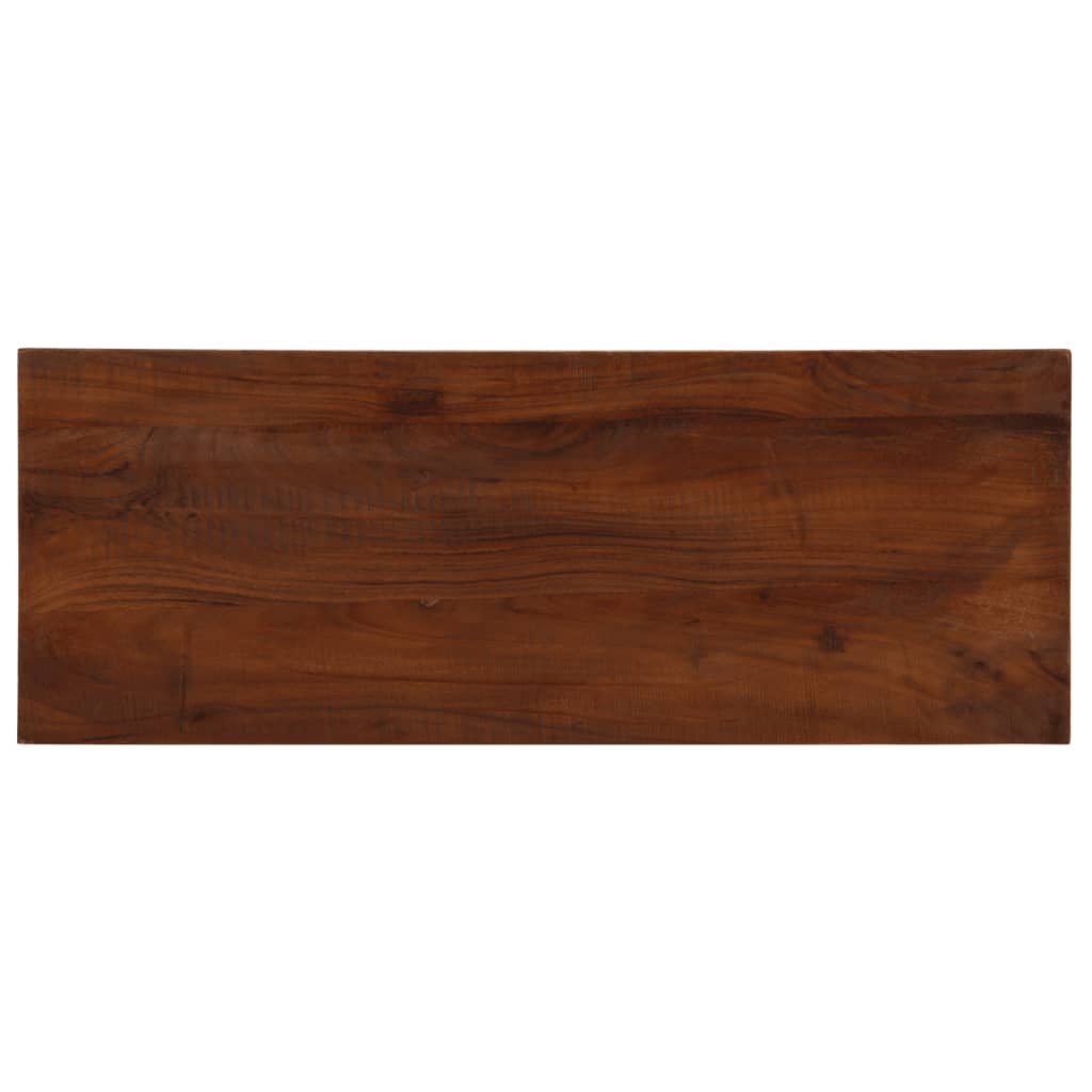 Table Top 70x20x2.5 cm Rectangular Solid Wood Reclaimed