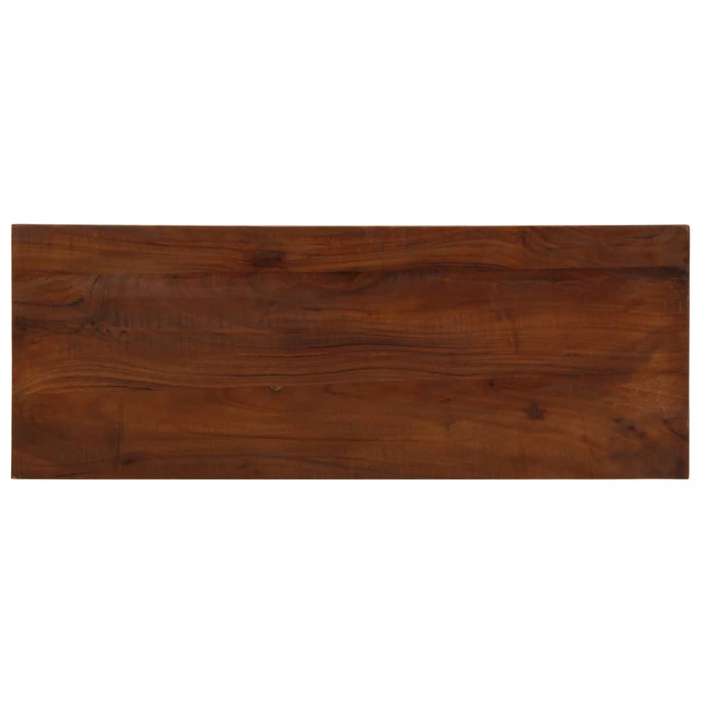 Table Top 80x20x2.5 cm Rectangular Solid Wood Reclaimed