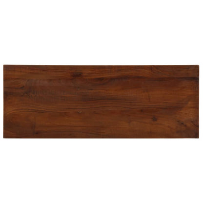 Table Top 80x20x2.5 cm Rectangular Solid Wood Reclaimed