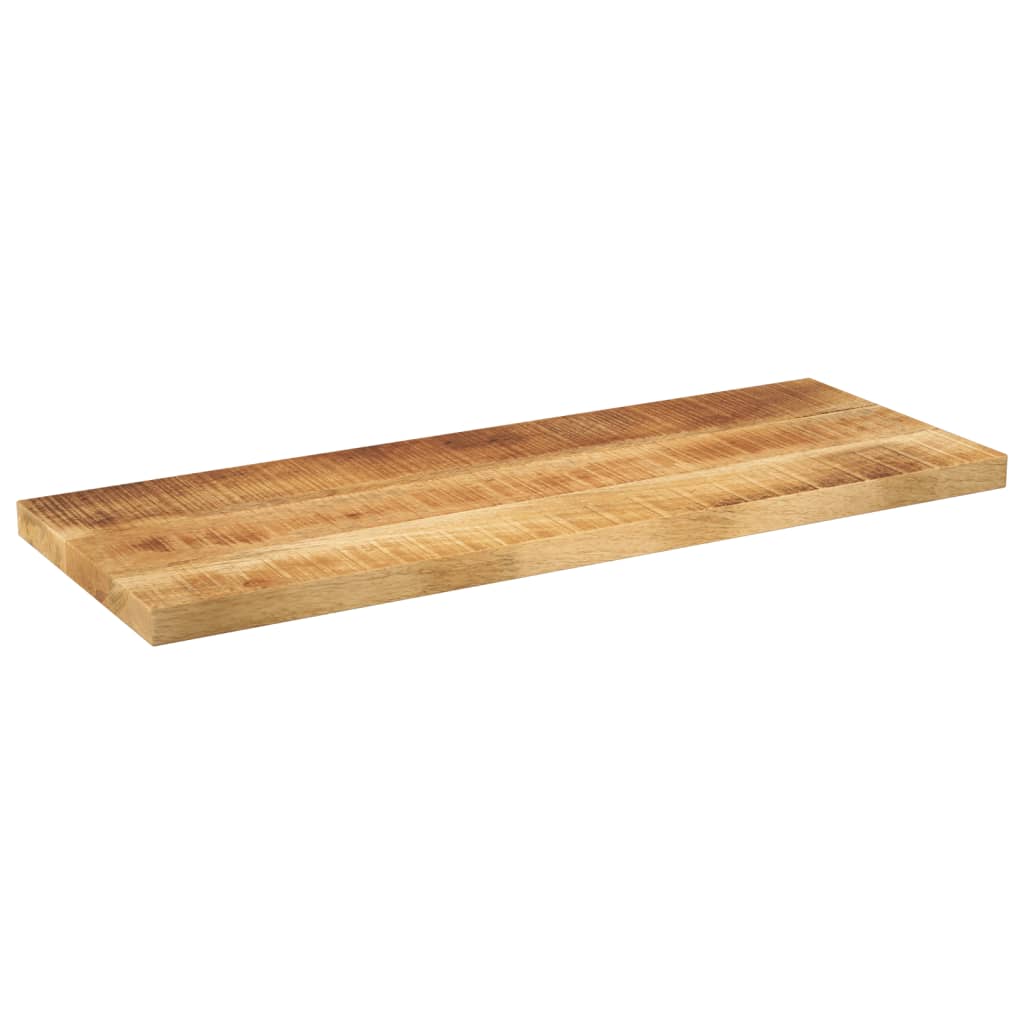 Table Top 80x40x2.5 cm Rectangular Solid Wood Rough Mango