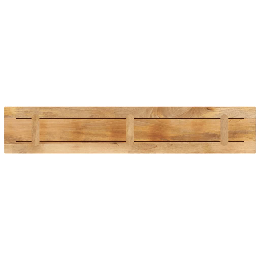 Table Top 160x40x2.5 cm Rectangular Solid Wood Rough Mango