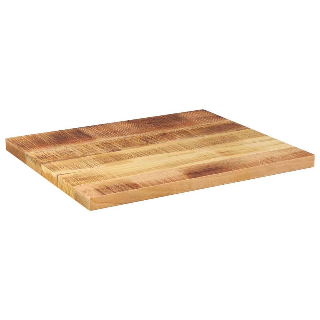 Table Top 60x50x2.5 cm Rectangular Solid Wood Rough Mango