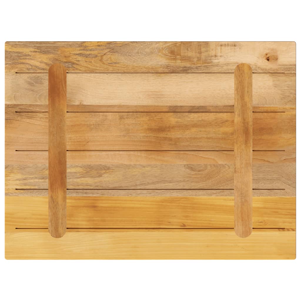 Table Top 70x50x2.5 cm Rectangular Solid Wood Rough Mango