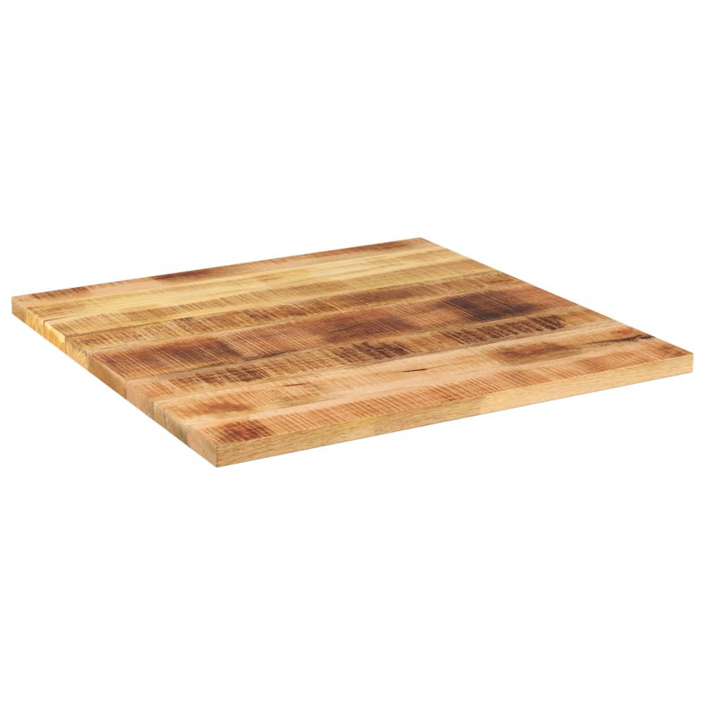 Table Top 70x70x1.5 cm Square Solid Wood Rough Mango