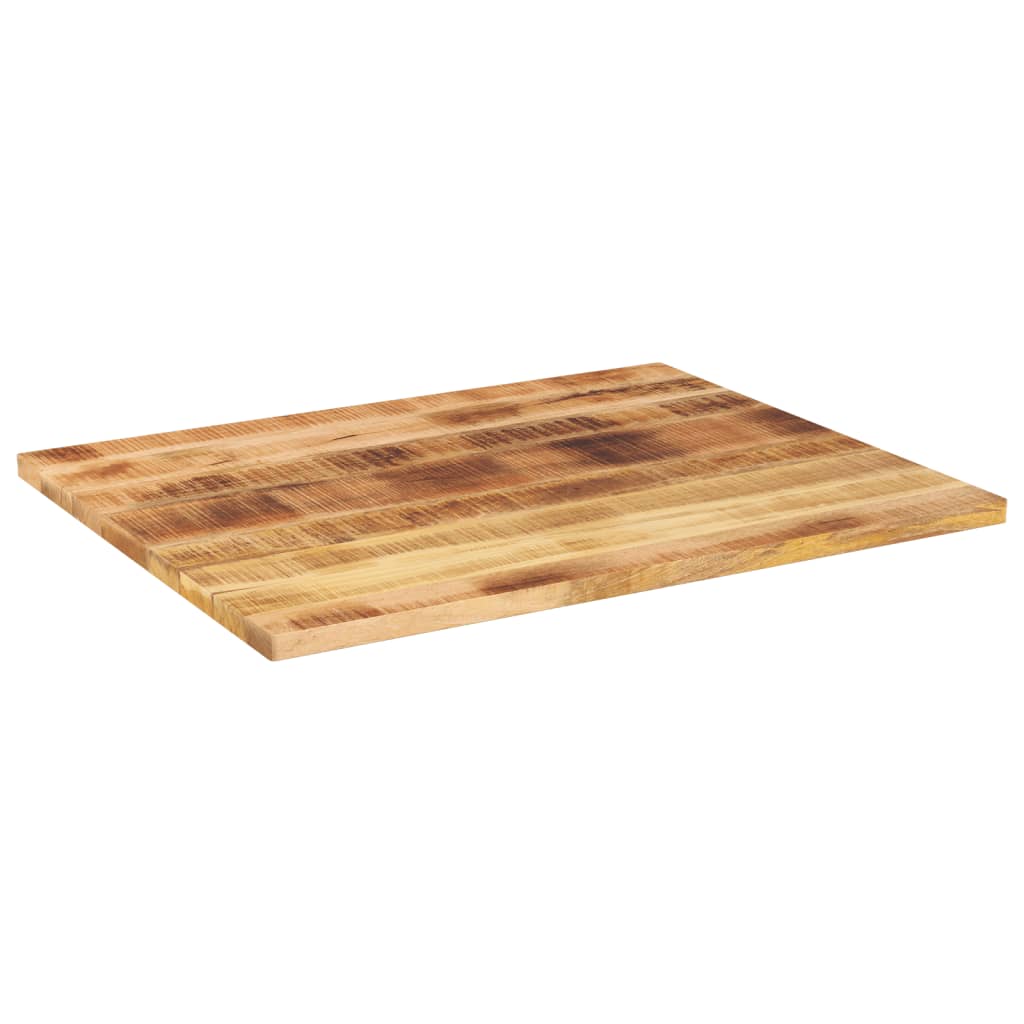 Table Top 110x80x2.5 cm Rectangular Solid Wood Rough Mango