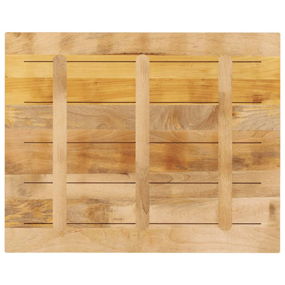 Table Top 110x80x2.5 cm Rectangular Solid Wood Rough Mango