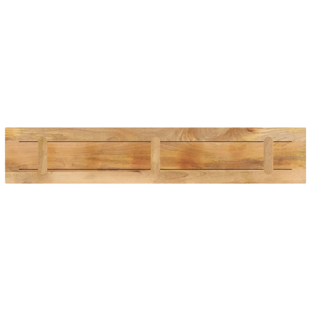 Table Top 160x20x3.8 cm Rectangular Solid Wood Rough Mango