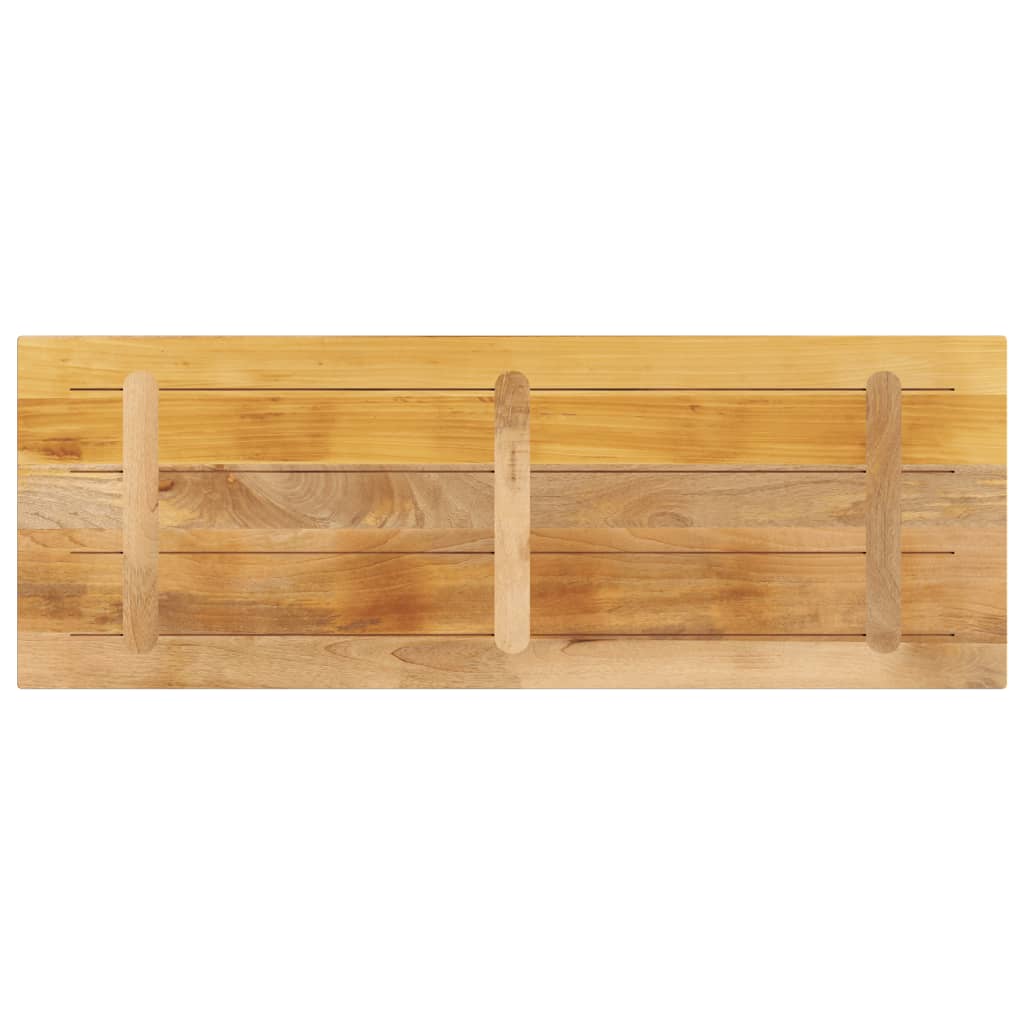 Table Top 160x50x3.8 cm Rectangular Solid Wood Rough Mango