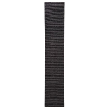 Sisal Rug for Scratching Post Black 66x350 cm