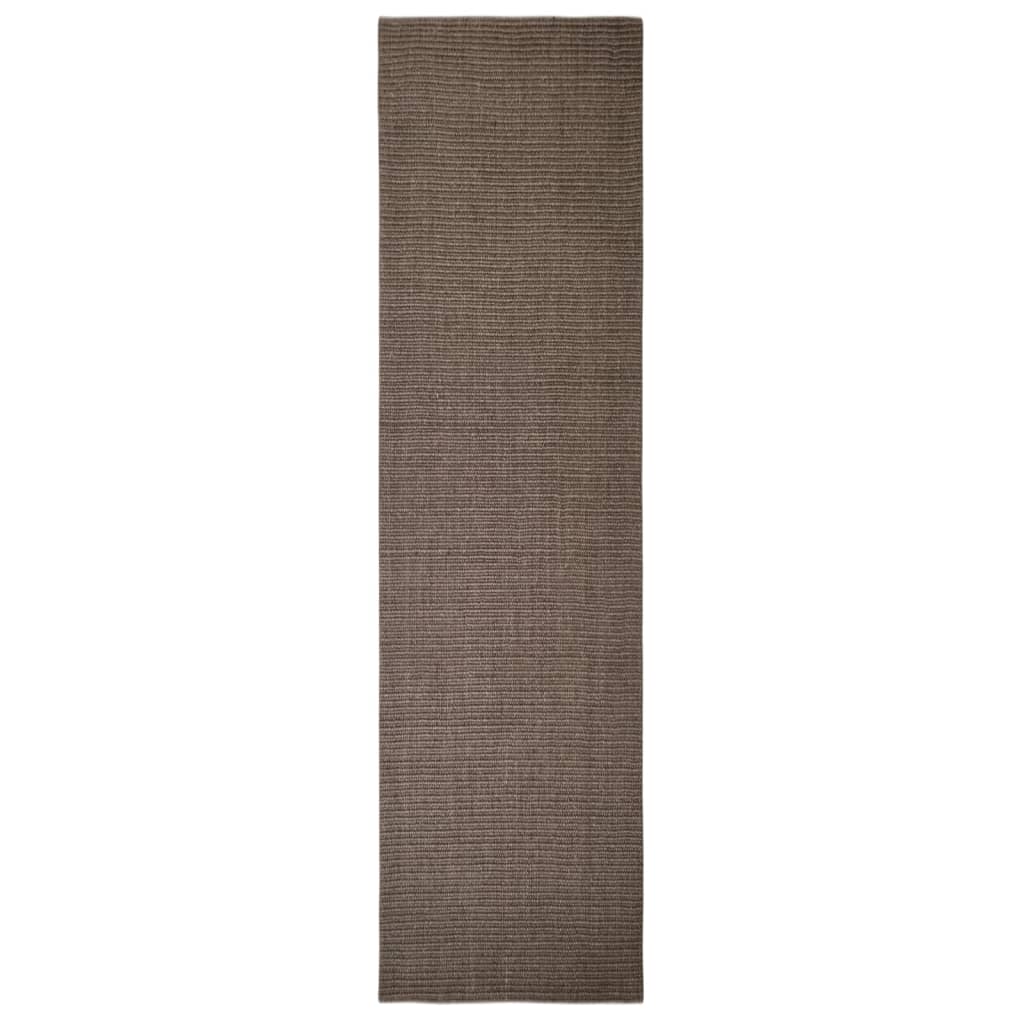 Sisal Rug for Scratching Post Brown 66x250 cm