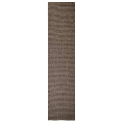 Sisal Rug for Scratching Post Brown 80x350 cm