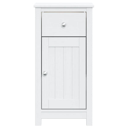 Bathroom Cabinet BERG White 40x34x80 cm Solid Wood Pine