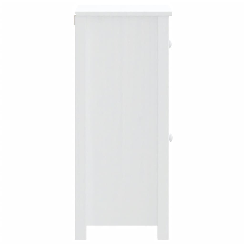 Bathroom Cabinet BERG White 40x34x80 cm Solid Wood Pine