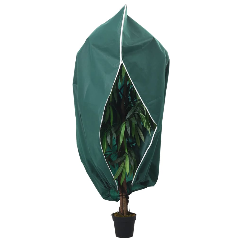 Plant Fleece Covers with Zip 2 pcs 70 g/m² 3.93x3.5 m