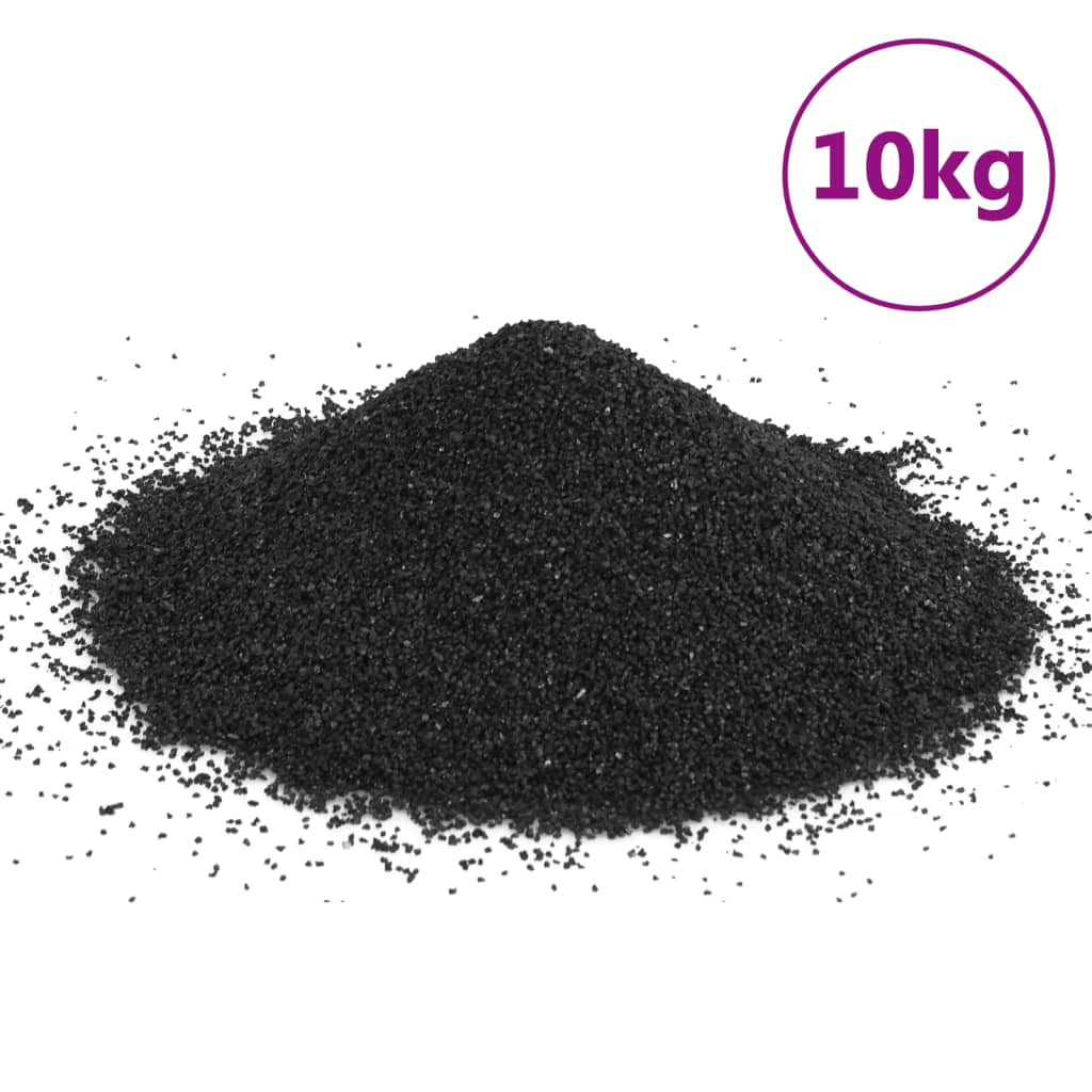 Aquarium Sand 10 kg Black 0.2-2 mm