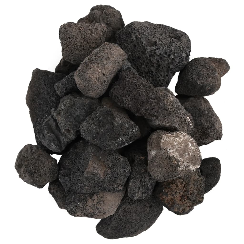 Volcanic Rocks 10 kg Black 5-8 cm