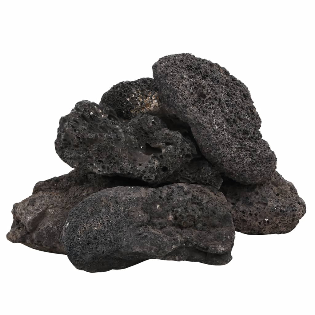 Volcanic Rocks 10 kg Black 10-30 cm