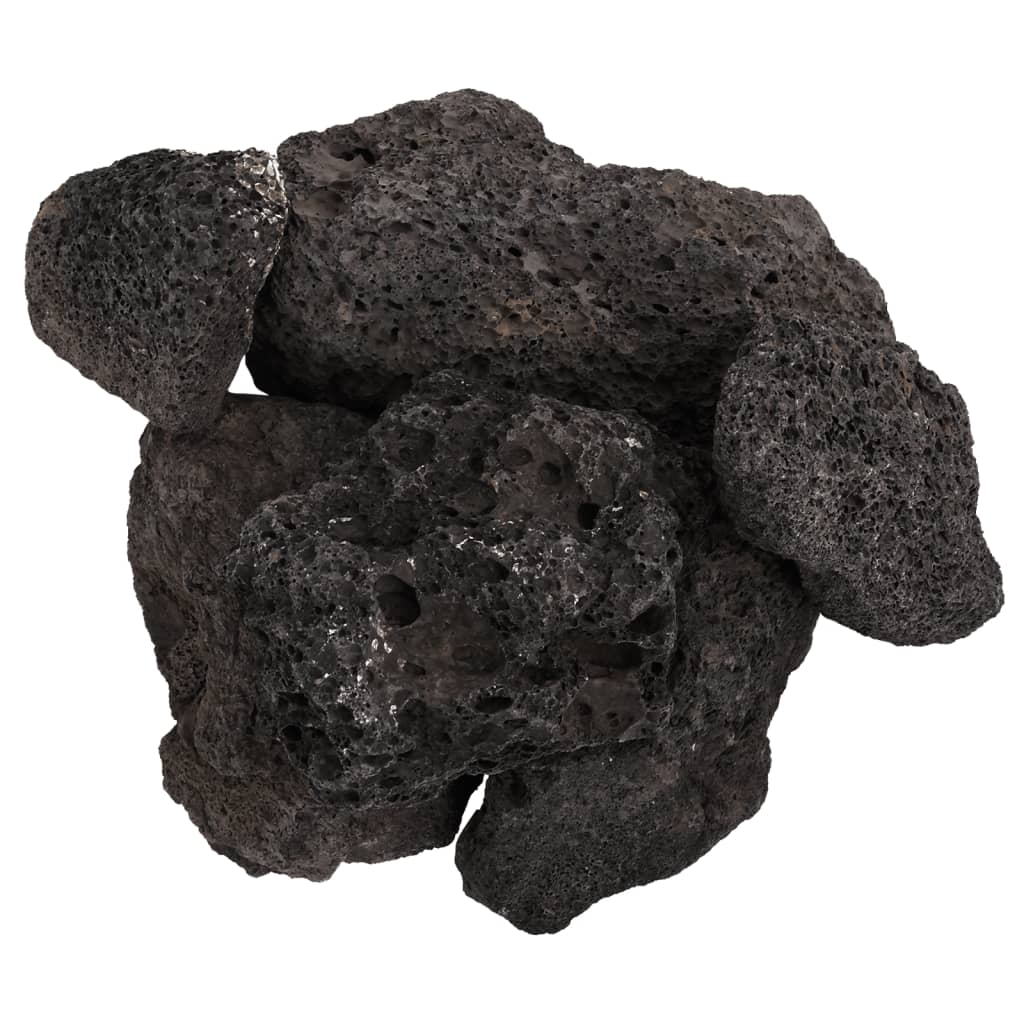 Volcanic Rocks 10 kg Black 10-30 cm