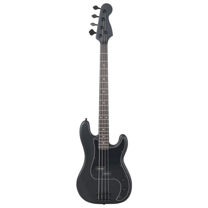 Electric Bass Guitar for Beginner with Bag Black 4/4 46"