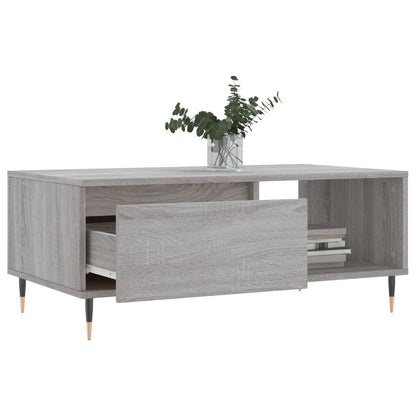 Coffee Table Grey Sonoma 90x50x36.5 cm Engineered Wood