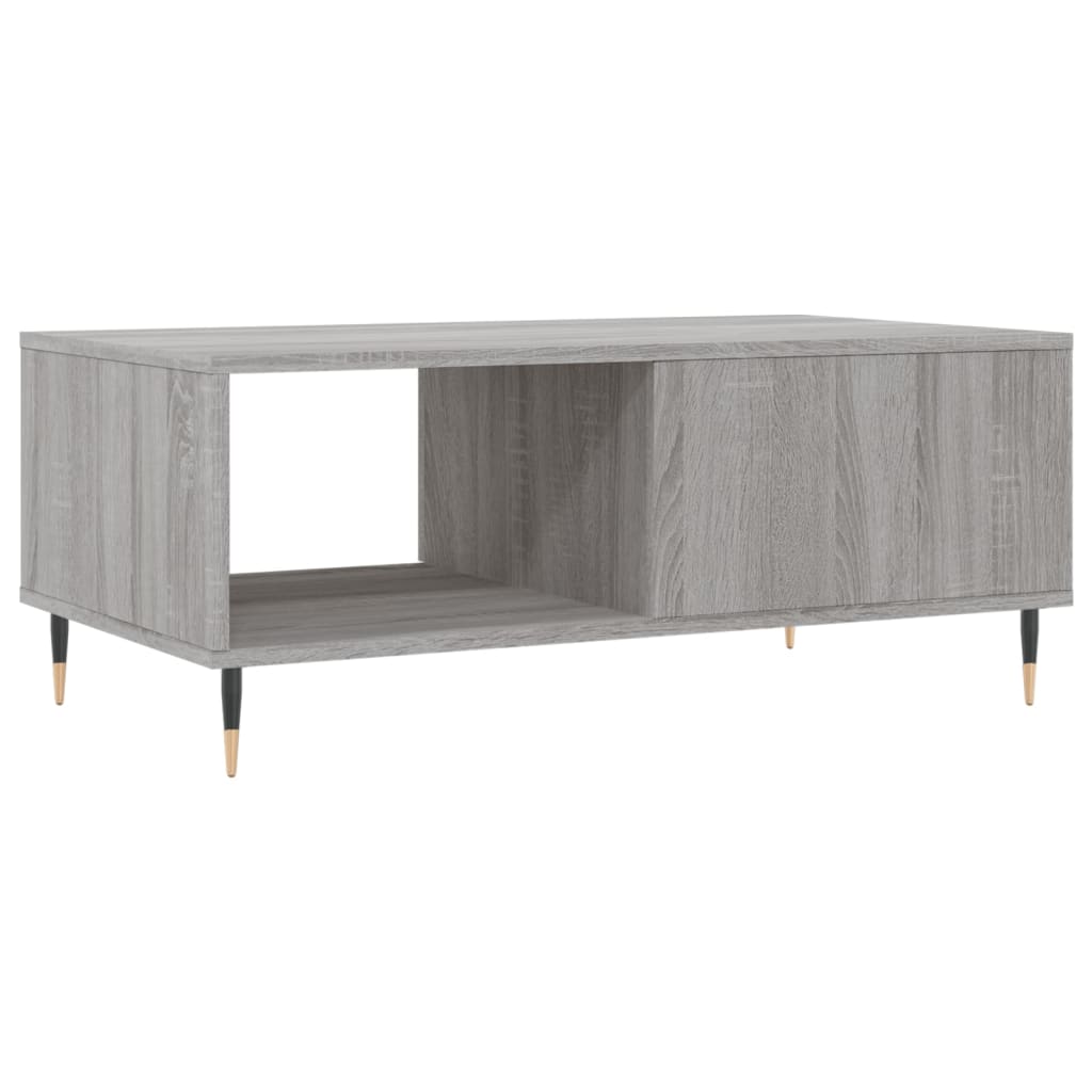 Coffee Table Grey Sonoma 90x50x36.5 cm Engineered Wood