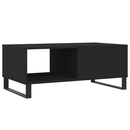 Coffee Table Black 90x50x36.5 cm Engineered Wood