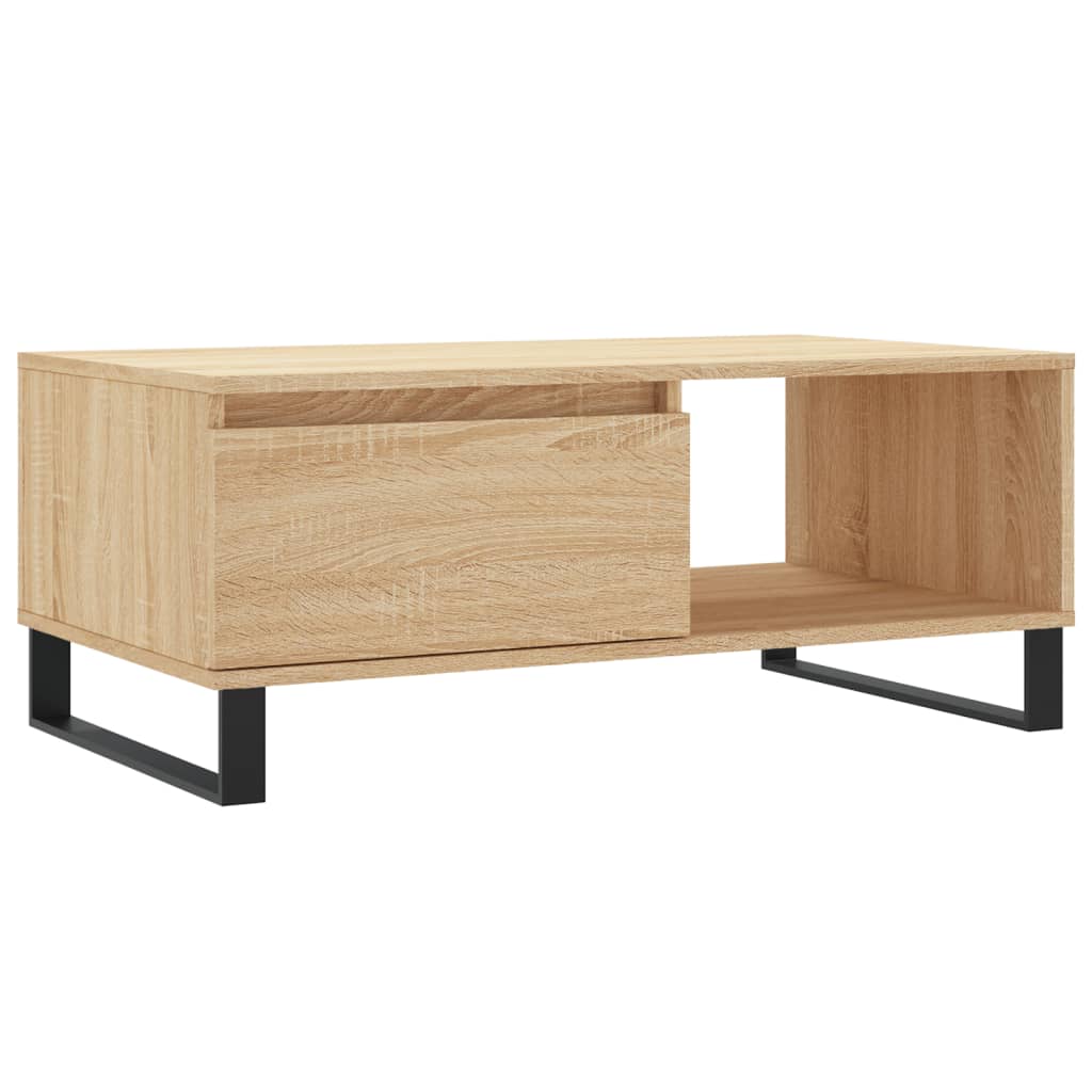 Coffee Table Sonoma Oak 90x50x36.5 cm Engineered Wood