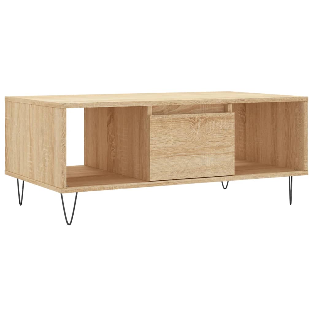 Coffee Table Sonoma Oak 90x50x36.5 cm Engineered Wood