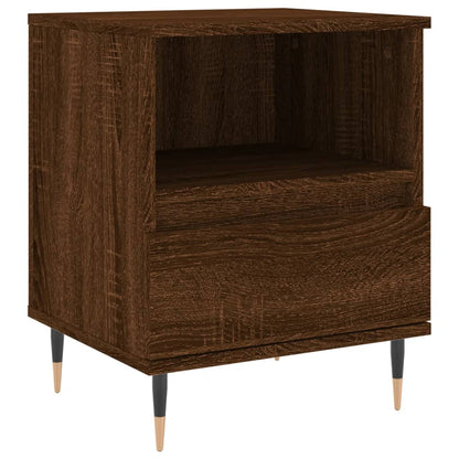 Bedside Cabinets 2 pcs Brown Oak 40x35x50 cm Engineered Wood