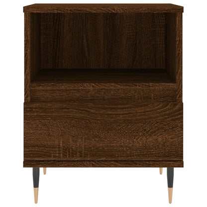 Bedside Cabinets 2 pcs Brown Oak 40x35x50 cm Engineered Wood