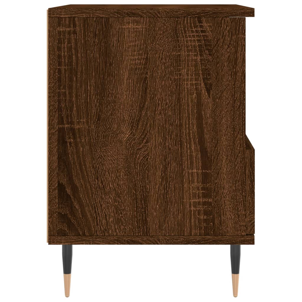 Bedside Cabinets 2 pcs Brown Oak 40x35x50 cm Engineered Wood