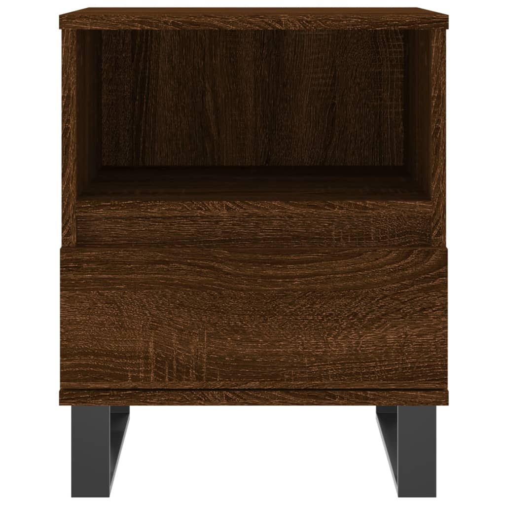 Bedside Cabinets 2 pcs Brown Oak 40x35x50 cm Engineered Wood