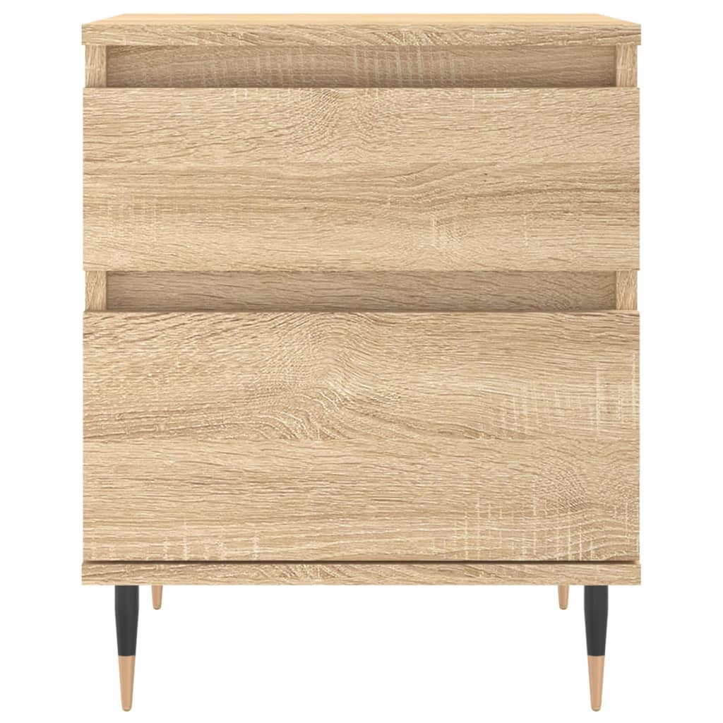 Bedside Cabinets 2 pcs Sonoma Oak 40x35x50 cm Engineered Wood