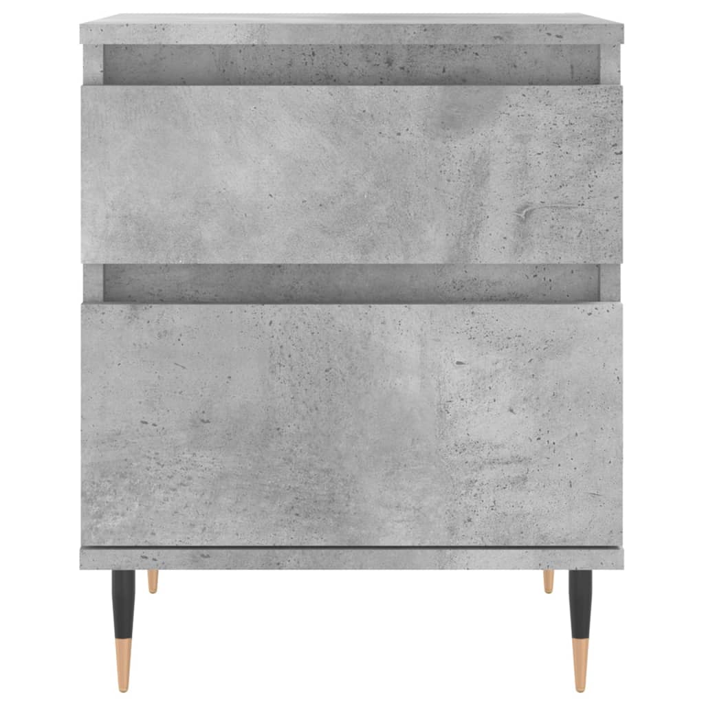 Bedside Cabinet Concrete Grey 40x35x50 cm Engineered Wood