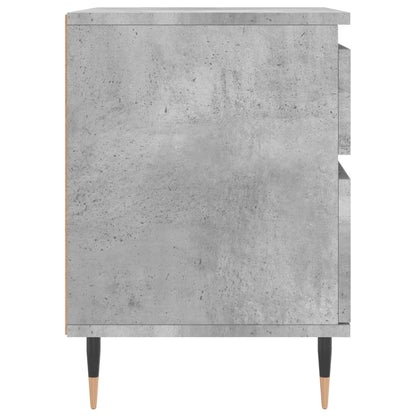 Bedside Cabinet Concrete Grey 40x35x50 cm Engineered Wood